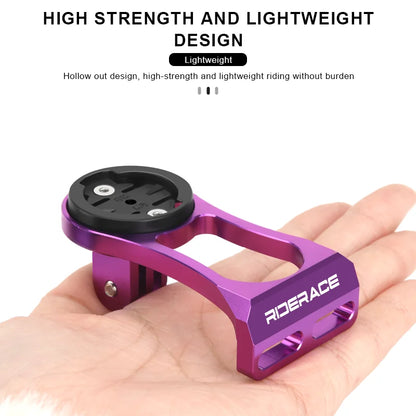 RIDERACE Bicycle Computer Holder Bike Handlebar Camera Mount Cycling Stopwatch Speedometer Bracket for Garmin Edge Bryton CatEye
