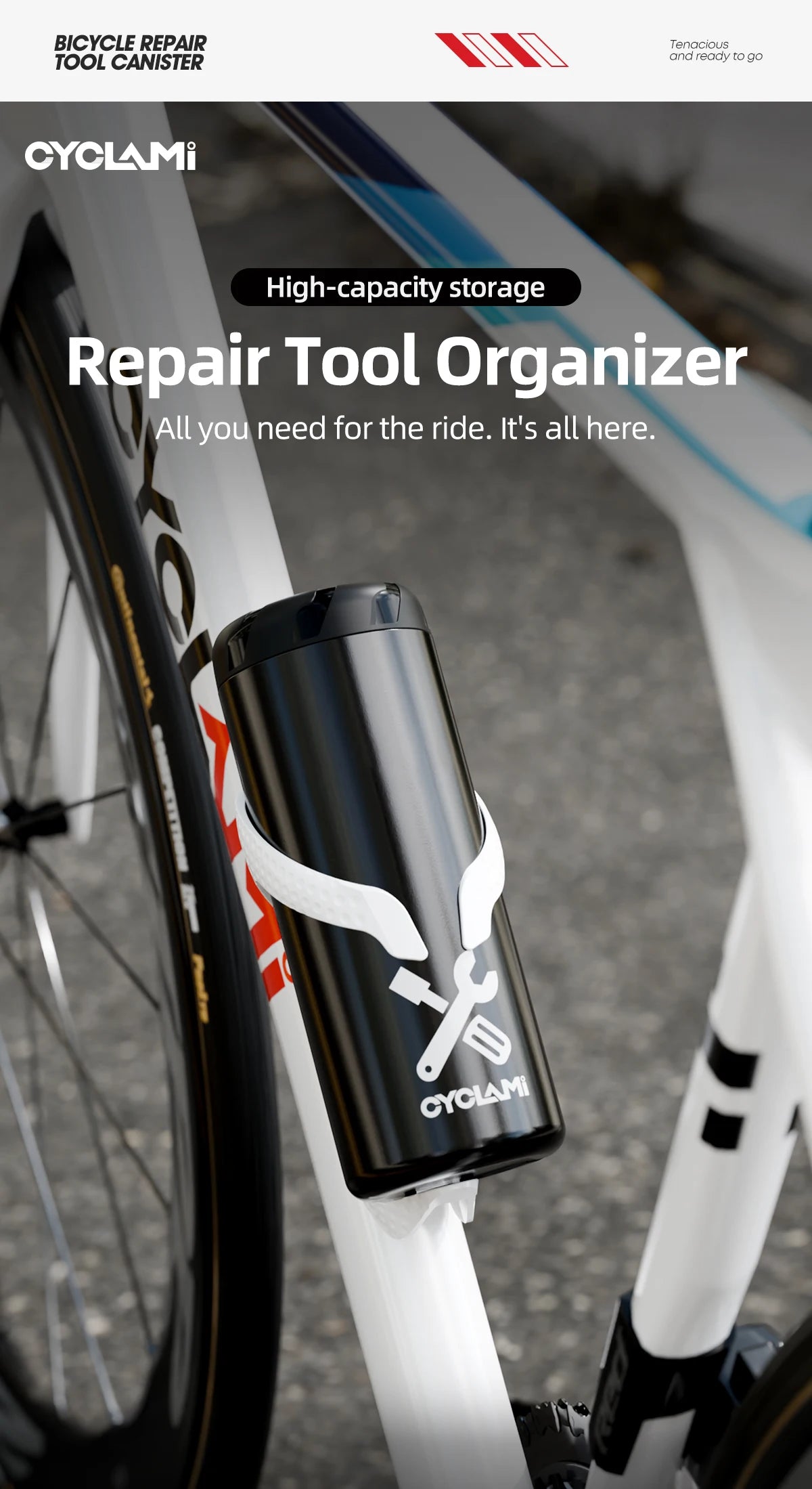 CYCLAMI Portable Cycling Tool Box MTB Road Bicycle Capsule Boxes Apply Bottle Cage Storage Repair Tool Kit Bike Frame Equipment