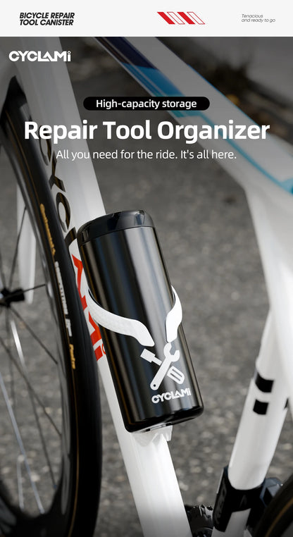 CYCLAMI Portable Cycling Tool Box MTB Road Bicycle Capsule Boxes Apply Bottle Cage Storage Repair Tool Kit Bike Frame Equipment