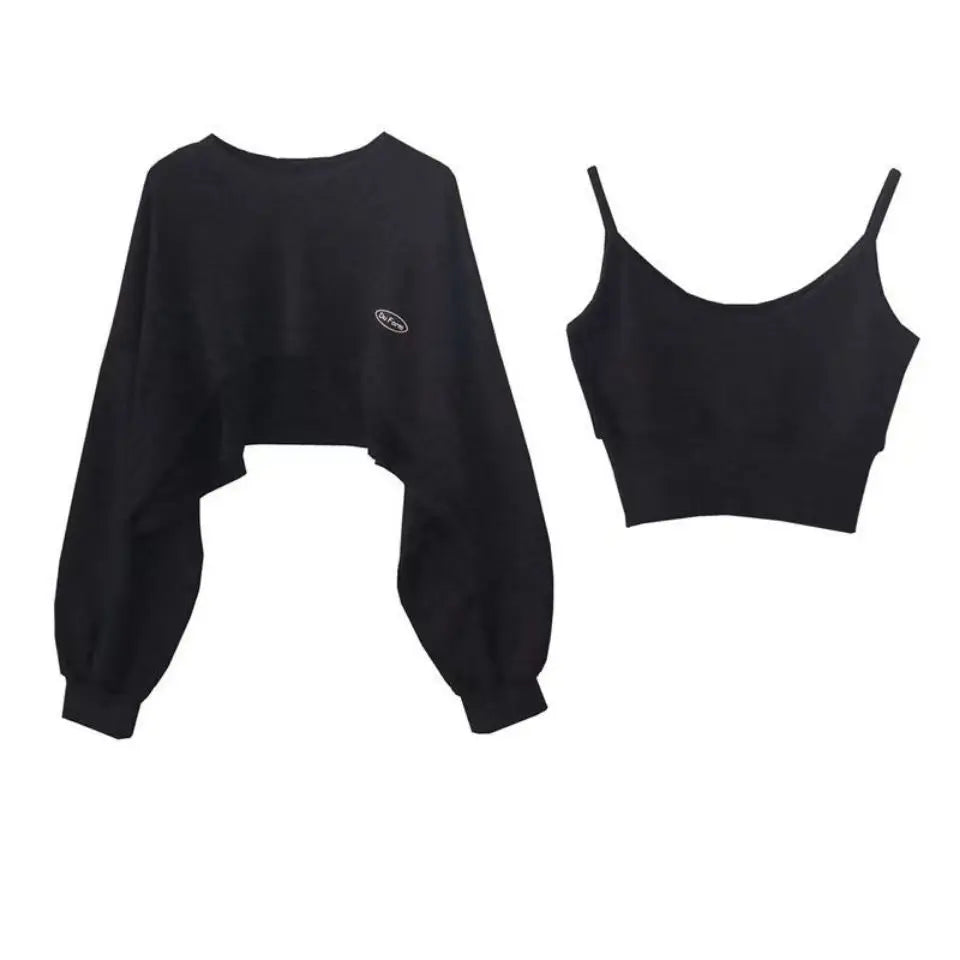 Bluza Damska Oversize Pullover z Kapturem – Jednolity Kolor Streetwear