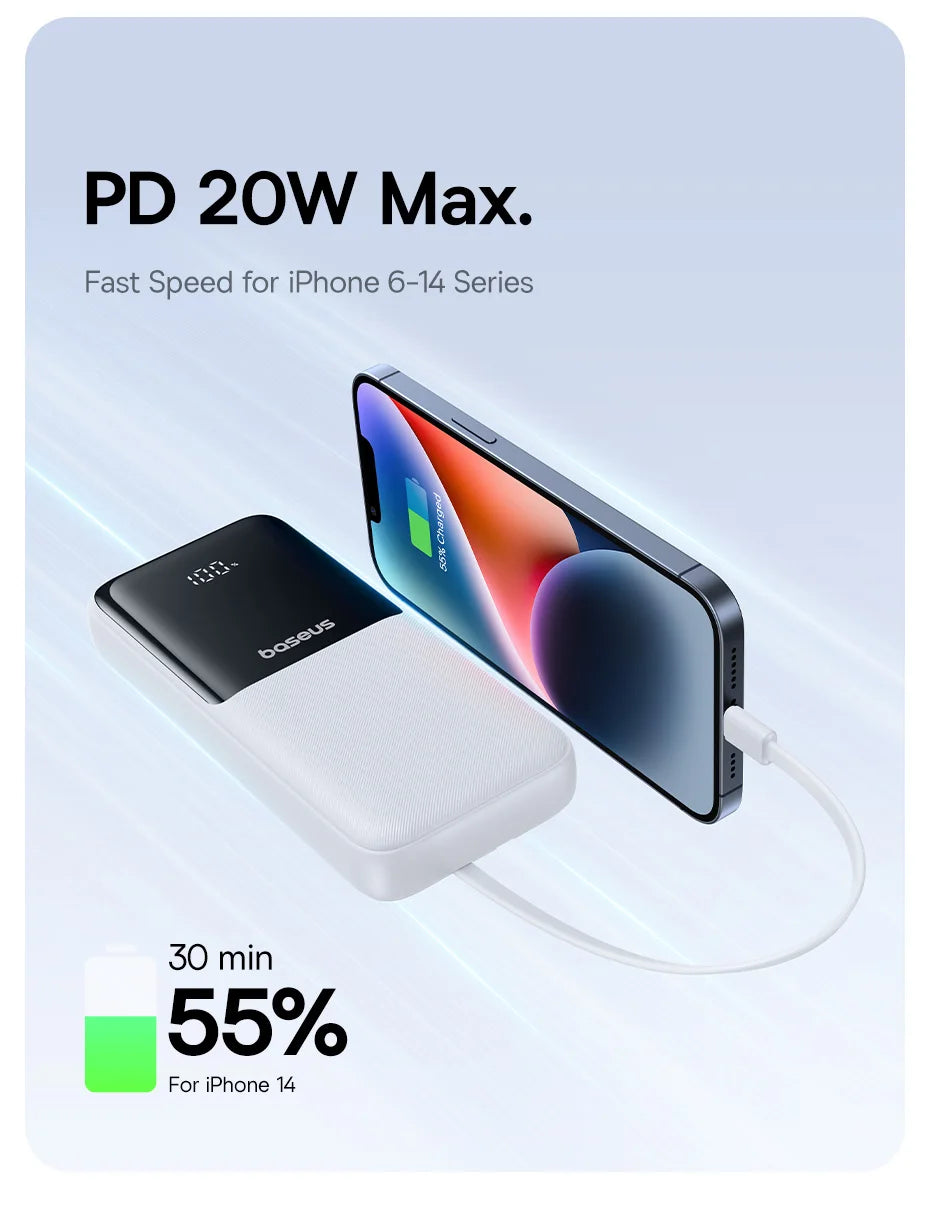 Powerbank 20000mAh PD 22.5W szybkie ładowanie