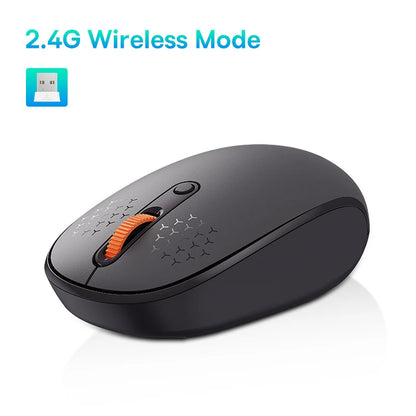Baseus F01B Mysz Bezprzewodowa Bluetooth 3w1 (BT5.0 + BT3.0 + 2.4GHz) 1600DPI Cicha Ergonomiczna