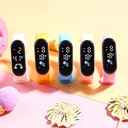 Smartwatch dla dzieci z cyfrowym wyświetlaczem – zegarek sportowy na silikonowej bransolecie