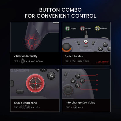 GameSir Nova Lite Bezprzewodowy Gamepad | Bluetooth, Dongle, USB-C | Switch, Android, iOS, PC