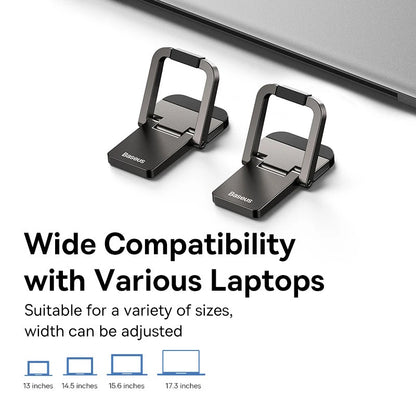 Baseus Składana Podstawka pod Laptopa Aluminiowa - Regulowana Wysokość, Para