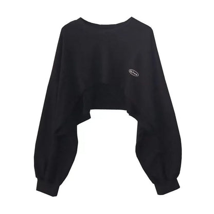 Bluza Damska Oversize Pullover z Kapturem – Jednolity Kolor Streetwear