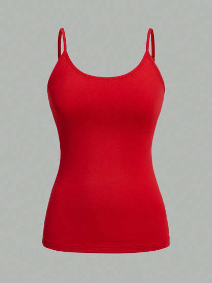 Top Damski na Ramiączkach Jednolity – Zestaw 4 Sztuk Camisole na Lato