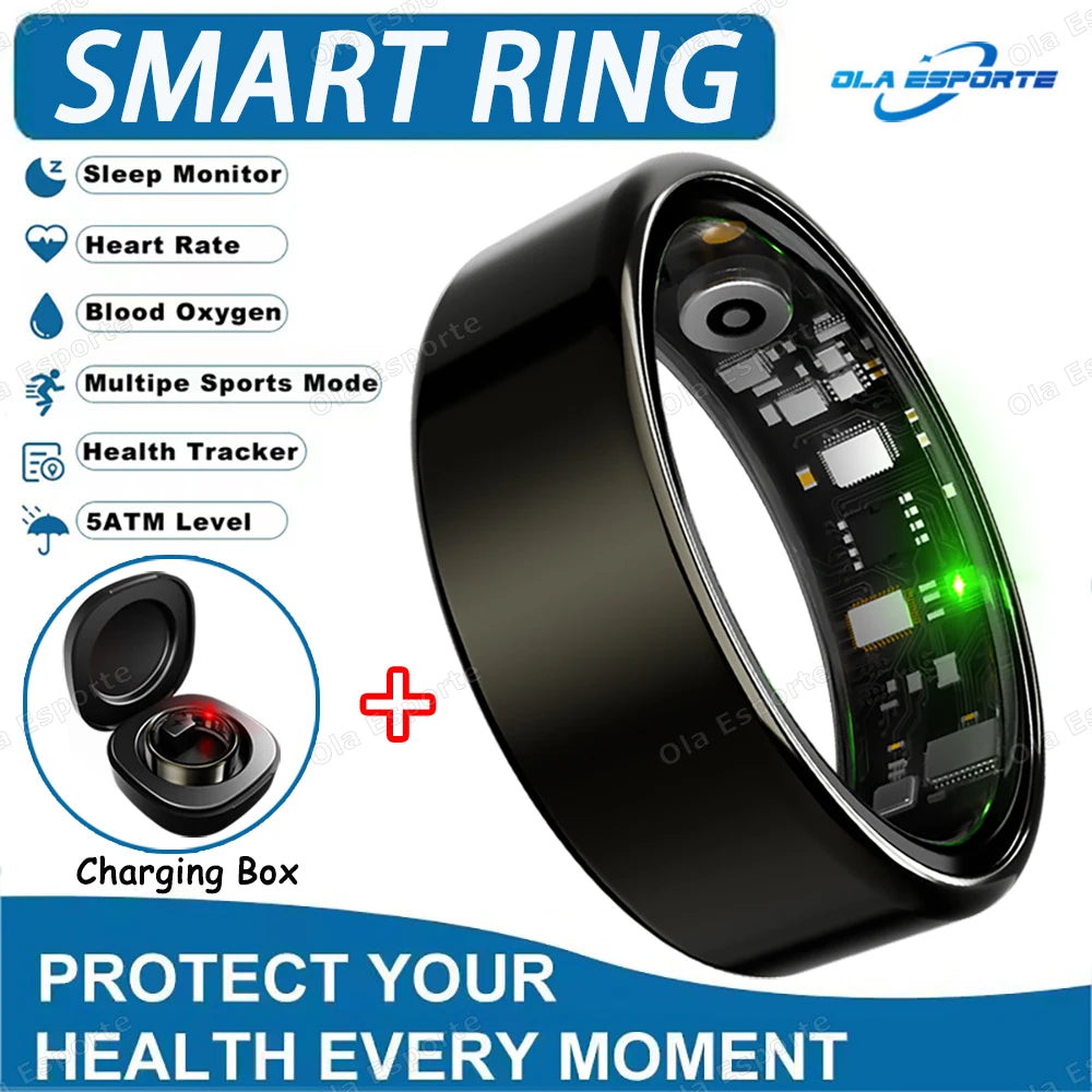 Inteligentny Pierścień Smartring – Tętno, Ciśnienie, Sen, SpO2 | IP68 | Bluetooth 5.3