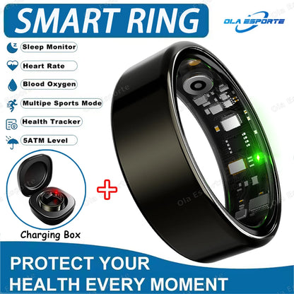 Inteligentny Pierścień Smartring – Tętno, Ciśnienie, Sen, SpO2 | IP68 | Bluetooth 5.3