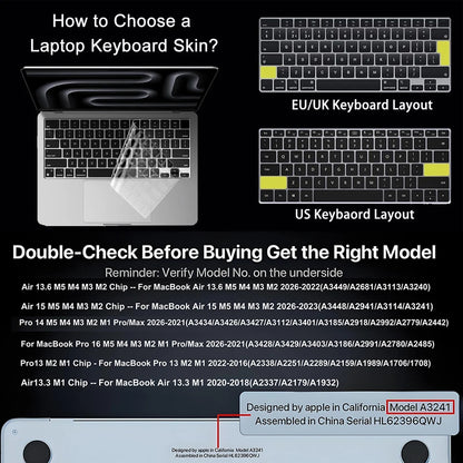 Etui do MacBook Air 13 M5 M4 M3 M2 / Air 15 M5 / Pro 14 16 M5 – matowa obudowa ochronna z powłoką anty-odcisk