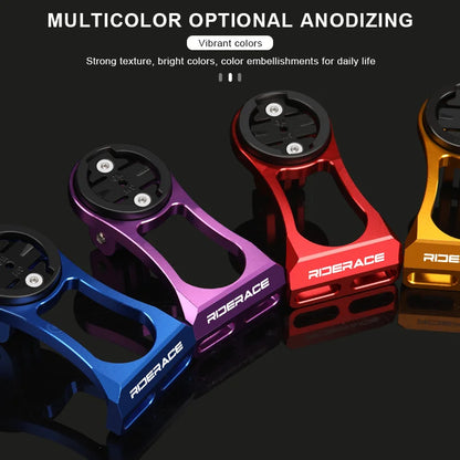 RIDERACE Bicycle Computer Holder Bike Handlebar Camera Mount Cycling Stopwatch Speedometer Bracket for Garmin Edge Bryton CatEye