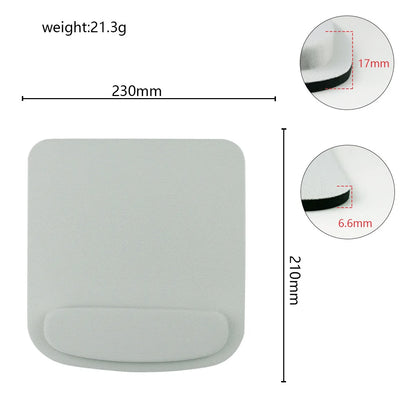 Podkładka pod mysz z podpórką pod nadgarstek - ergonomiczna, gumowa podstawa