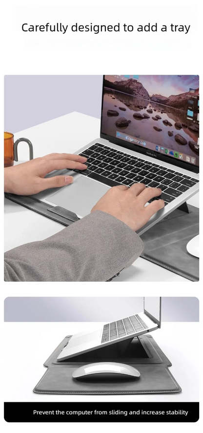 Pokrowiec na laptopa 13 14 15 15.6 16 cali z podstawką – etui do MacBooka, HP, Dell, Huawei