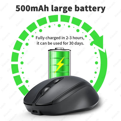 Mysz bezprzewodowa kompaktowa Bluetooth 1600DPI cicha