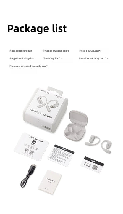 Shokz OpenFit 2+ słuchawki open-ear z Dolby Audio