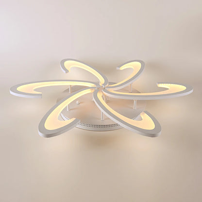 Lampa sufitowa LED Kwiat | Akryl i aluminium | 3 barwy światła | Pilot | 10-15 m²