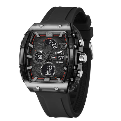 Smartwatch SMAEL 8109 – Dual Display, LED, Wodoszczelny 5ATM, Stoper i Alarm