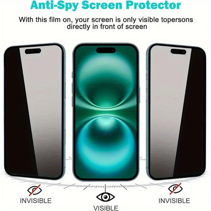 Szkło hartowane Privacy Anti-Spy do iPhone 17 Pro Max / 16 / 15 / 14 / 13 / 12 / 11 / XS / XR – ochrona prywatności