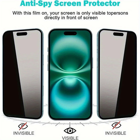 Szkło hartowane Privacy Anti-Spy do iPhone 17 Pro Max / 16 / 15 / 14 / 13 / 12 / 11 / XS / XR – ochrona prywatności