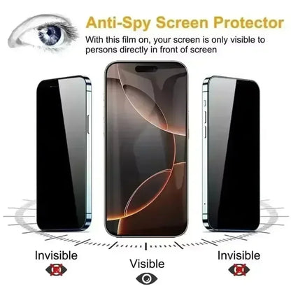 Szkło hartowane prywatyzujące do iPhone – Anti-Spy, zestaw 3 szt.
