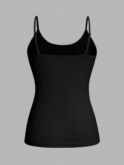 Top Damski na Ramiączkach Jednolity – Zestaw 4 Sztuk Camisole na Lato