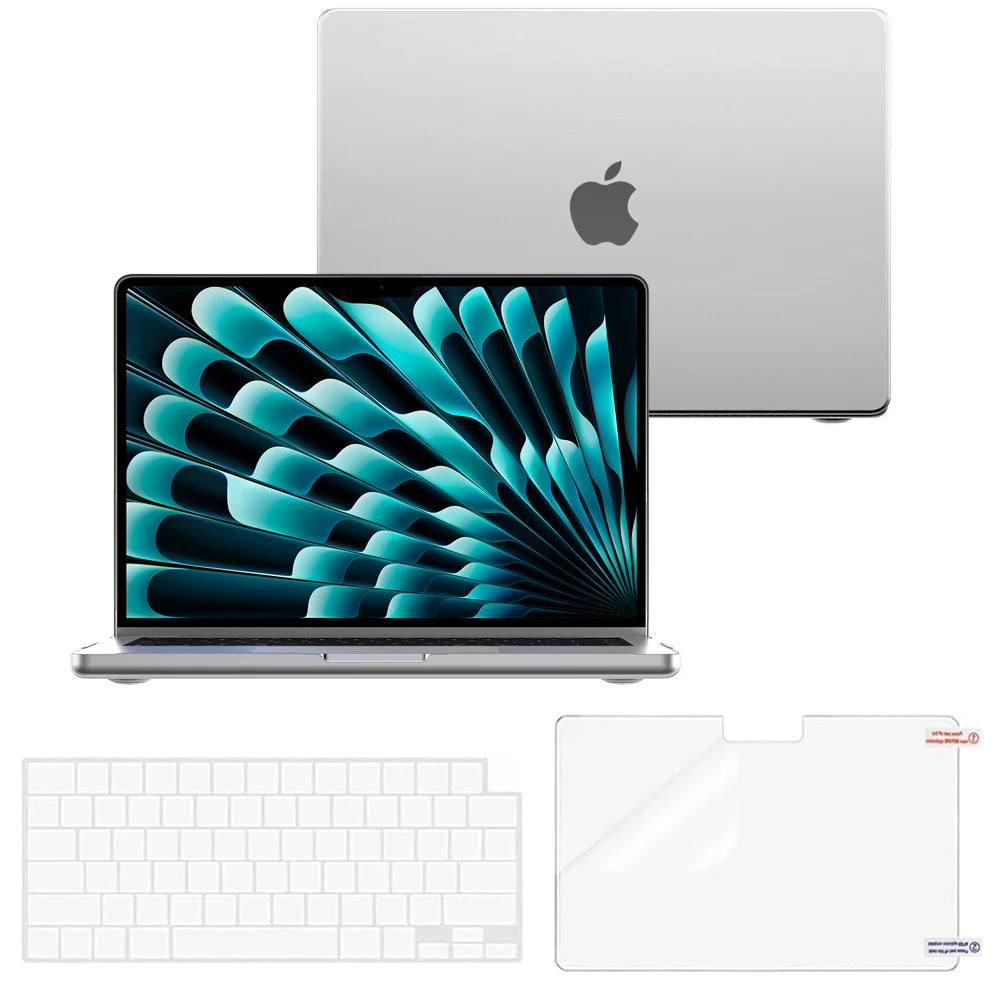 Etui do MacBook Air 13 M5 M4 M3 M2 / Air 15 M5 / Pro 14 16 M5 – matowa obudowa ochronna z powłoką anty-odcisk