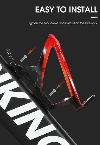 WEST BIKING Bicycle Water Bottle Cage Colorful Gradient Cycling Bottle Holder Ultralight MTB Road Bike Water Bottle Bracket