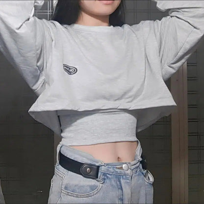 Bluza Damska Oversize Pullover z Kapturem – Jednolity Kolor Streetwear