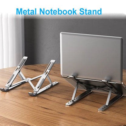 Aluminiowa Składana Podstawka pod Laptopa – Regulowana, Antypoślizgowa