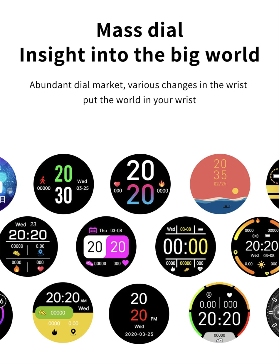 Smartwatch LIGE – Rozmowy Bluetooth, Puls, Tlen we Krwi, Tryby Sportowe