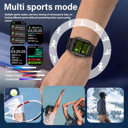 Smartwatch LAXASFIT Q11 – Latarka LED, Monitorowanie Zdrowia, Sport