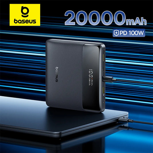 Baseus Power Bank 20000mAh 100W - szybkie ładowanie PD