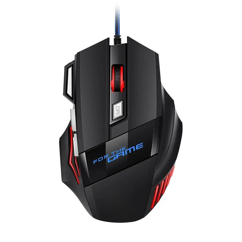 Mysz gamingowa RGB USB przewodowa 7 przycisków 5500 DPI ergonomiczna