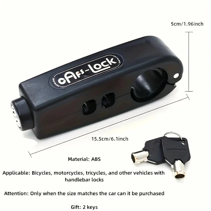 Bike Anti-Theft Lock Electric Bicycle Brake Handlebar Grip Lock Portable Prevent Theft Bike Motorcycle Locks Cycling Accessories