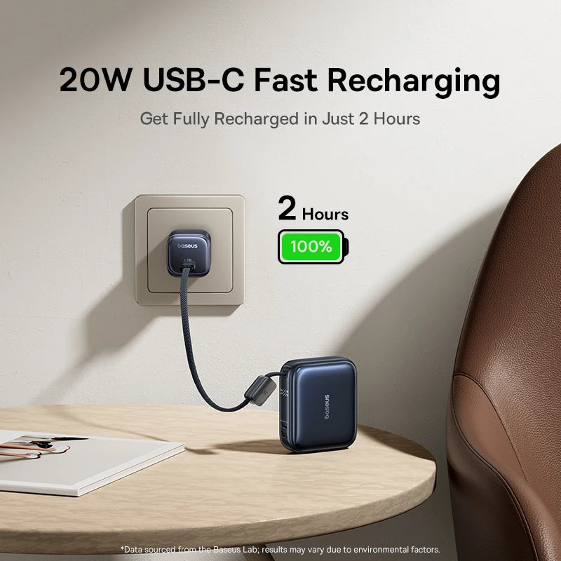 Baseus 45W Power Bank 10000mAh USB-C - Szybkie ładowanie
