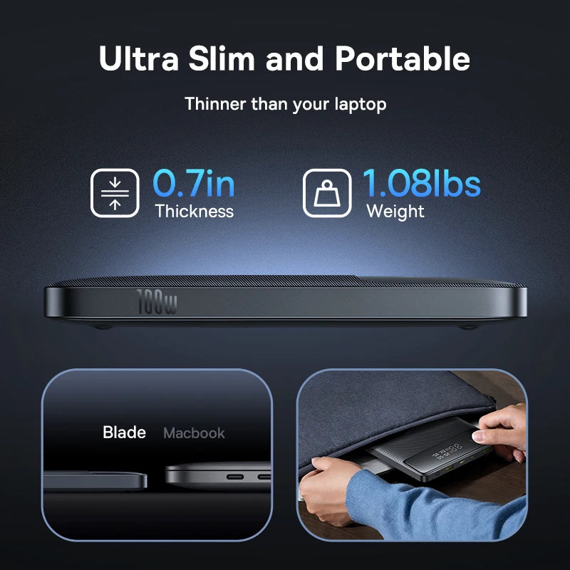 Baseus Power Bank 20000mAh 100W - szybkie ładowanie PD