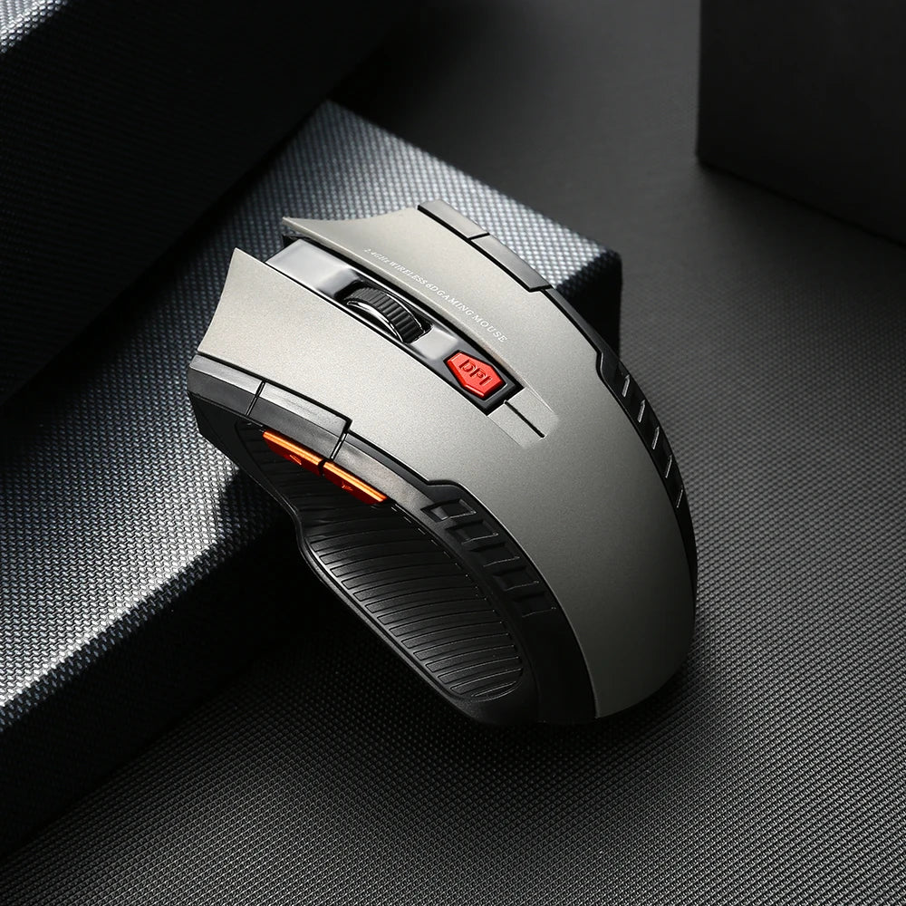 Mysz bezprzewodowa 2.4G 1600DPI 6 przycisków USB do PC i laptopa