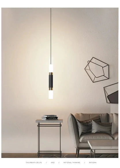Lampa wisząca LED 6W dwukierunkowa góra-dół | aluminium | salon kuchnia bar
