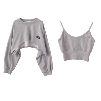 Bluza Damska Oversize Pullover z Kapturem – Jednolity Kolor Streetwear