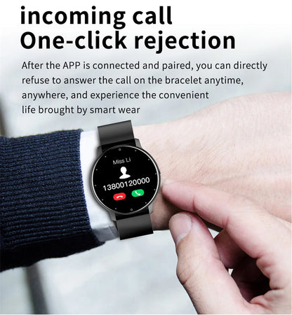 Smartwatch LIGE – Rozmowy Bluetooth, Puls, Tlen we Krwi, Tryby Sportowe