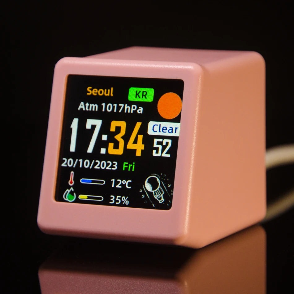 Inteligentna stacja pogody z zegarem i albumem GIF – GeekMagic SmallTV Ultra