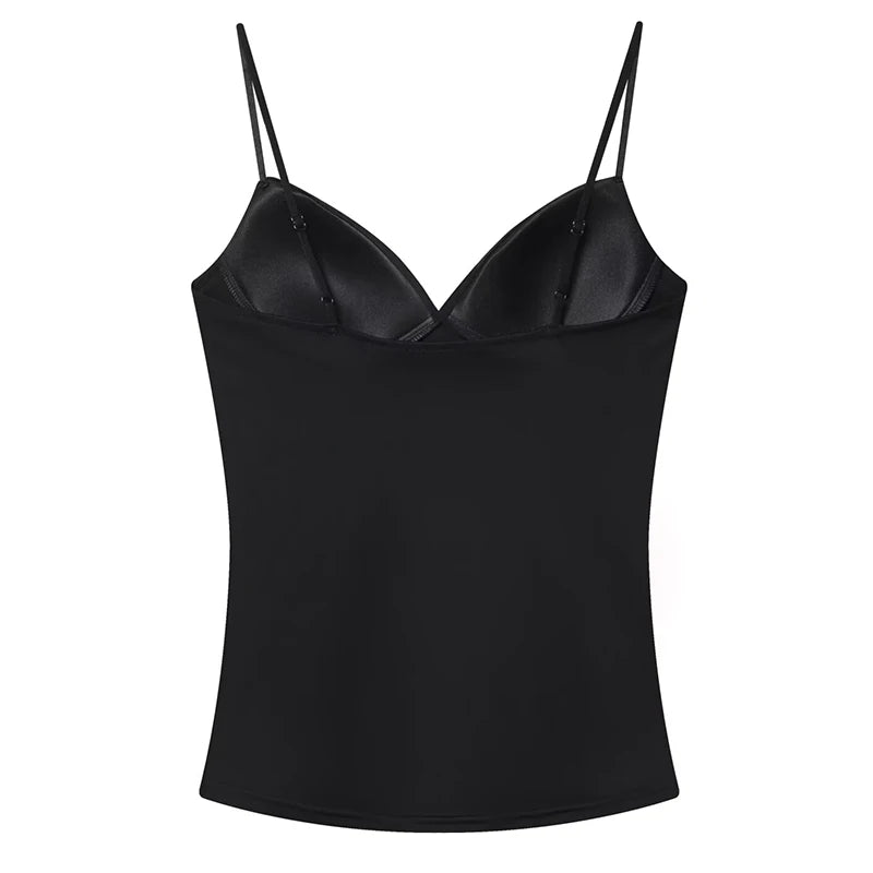 Gorsetowy Top Damski Crop na Ramiączkach – Brązowy Bustier Bodycon Backless
