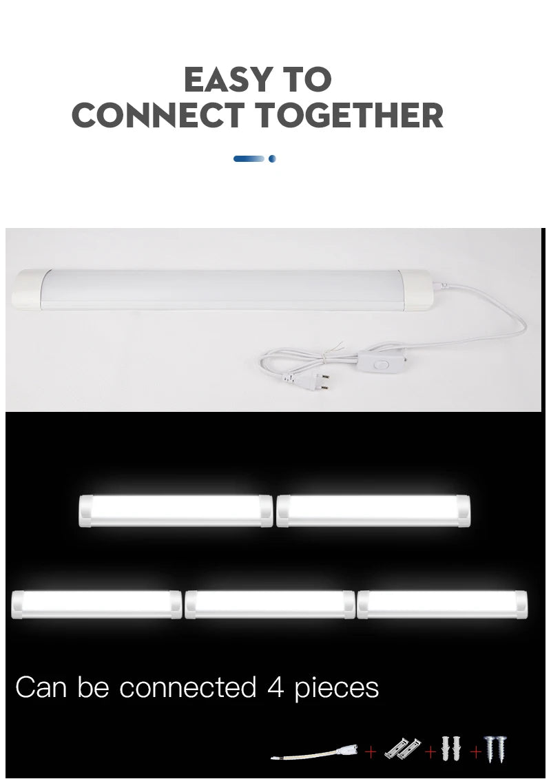 Lampka LED pod szafkę kuchenną 5W 10W 20W – zimna/ciepła biel 220V