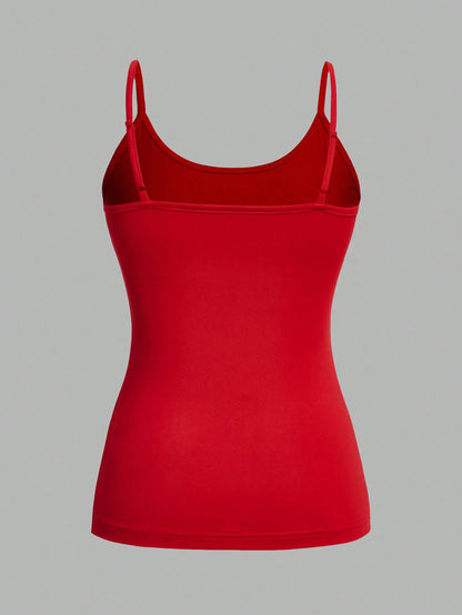 Top Damski na Ramiączkach Jednolity – Zestaw 4 Sztuk Camisole na Lato