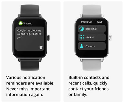 Smartwatch COLMI P81 z rozmowami Bluetooth, monitorem zdrowia 24H i 100+ trybami sportowymi