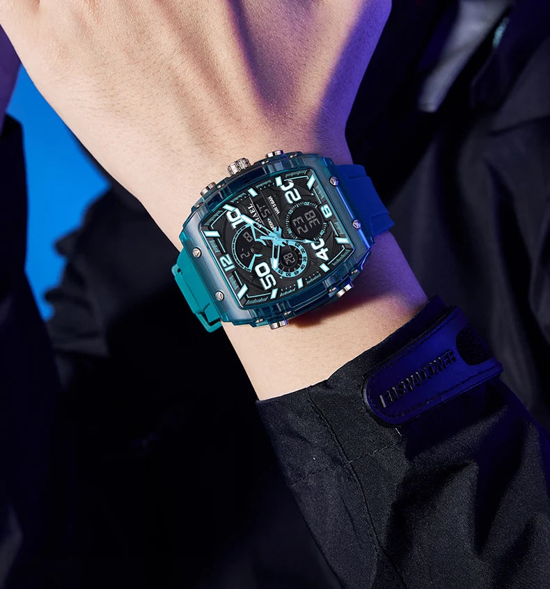 Smartwatch SMAEL 8109 – Dual Display, LED, Wodoszczelny 5ATM, Stoper i Alarm