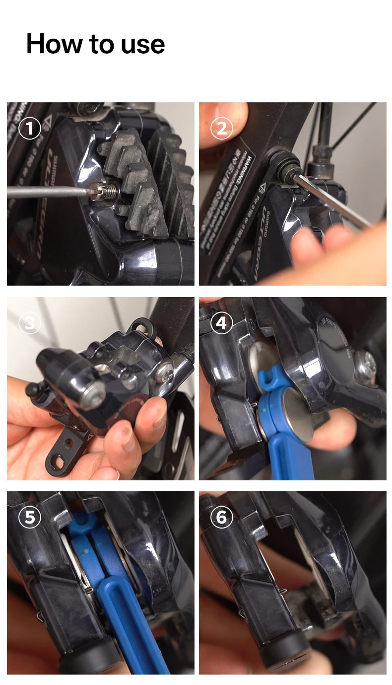 Portable Bicycle Brake Pad Spreader Tool 360° Rotatable Bike Oil Disc Piston Reset Hydraulic Brake Caliper Piston Extension