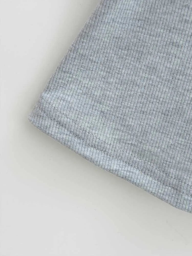 Damska bluzka crop top slim fit kwadratowy dekolt lato
