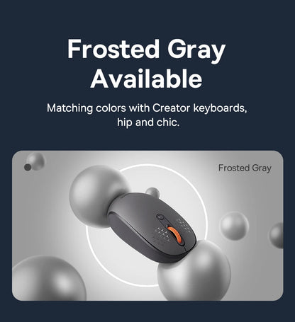 Baseus F01B Mysz Bezprzewodowa Bluetooth 3w1 (BT5.0 + BT3.0 + 2.4GHz) 1600DPI Cicha Ergonomiczna