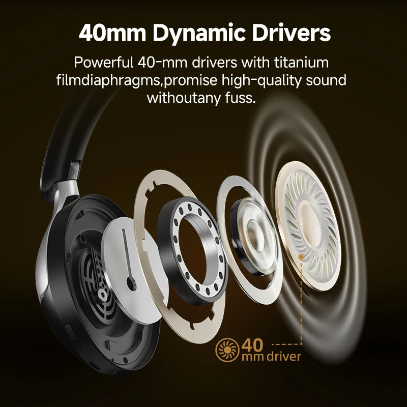 Słuchawki ANC QCY H3 Pro — LDAC, Hi-Res, -50dB, Dźwięk Przestrzenny